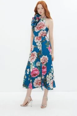 Coast Alexandra Gallagher Corsage Detail Halter Max