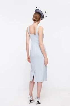 Coast Premium Italian Fabric Tailored Midi Dress -Coast bcc03173 grey20blue xl 2
