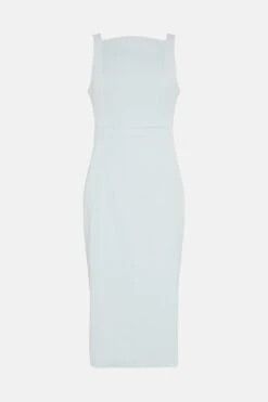 Coast Premium Italian Fabric Tailored Midi Dress -Coast bcc03173 grey20blue xl 3