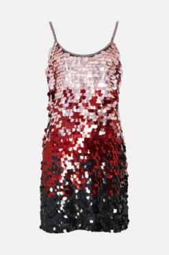 Coast Premium Ombre Sequin Mini Dress -Coast bcc03382 pink xl 3