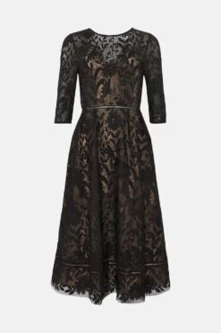 Coast Midi Dress In Lace With Sweetheart Bust -Coast bcc03432 black xl 3