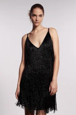 Coast Beaded Fringe Mini Dress