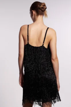 Coast Beaded Fringe Mini Dress -Coast bcc03514 black xl 2 scaled
