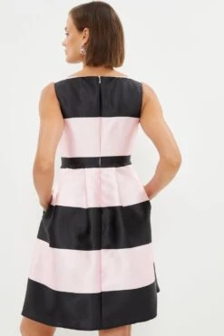 Coast Full Skirt Twill Mini Dress -Coast bcc03677 pink xl 2