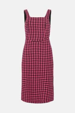 Coast Tweed Panelled Midi Pencil Dress -Coast bcc03735 pink xl 3