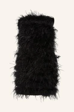 Coast All Over Feather Bandeau Mini Dress 8 Coast All Over Feather Bandeau Mini Dress -Coast bcc03786 black xl 3