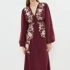 Coast Mirrored Orchid Button Through Midi Dress