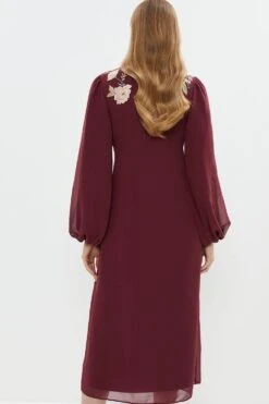 Coast Mirrored Orchid Button Through Midi Dress 7 Coast Mirrored Orchid Button Through Midi Dress -Coast bcc03794 berry xl 2