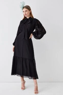 Coast Corded Floral Embroidery Midi Dress 11 Coast Corded Floral Embroidery Midi Dress -Coast bcc03804 mono xl 5