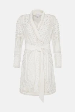 Coast Premium Embellished Tux Dress​ -Coast bcc03948 ivory xl 3