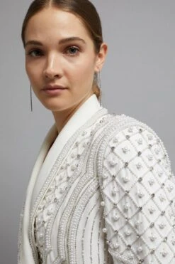 Coast Premium Embellished Tux Dress​ -Coast bcc03948 ivory xl 5