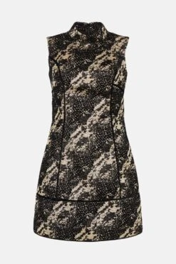 Coast Julie Kuyath Jacquard Mini Dress -Coast bcc03965 gold xl 3