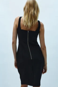 Coast Panelled Bodice Midi Pencil Dress -Coast bcc04011 black xl 2 scaled