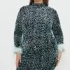 Coast Plus Sequin Midi Dress With Feather Cuff