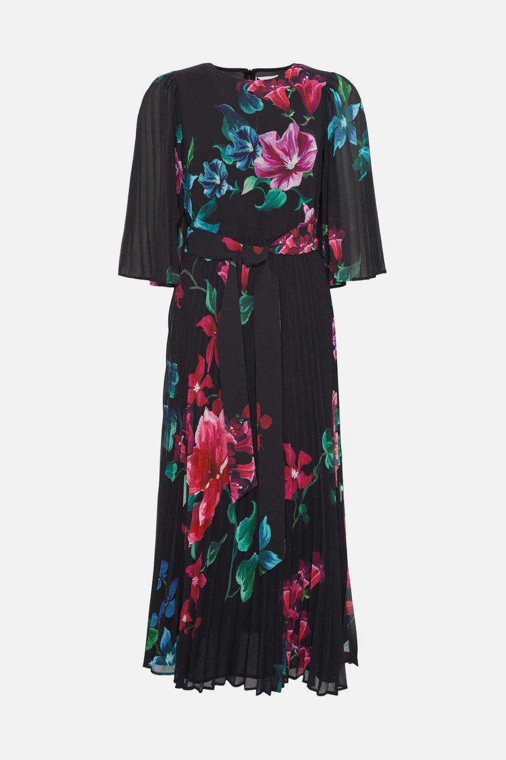 Coast Floral Print Pleated Midi Dress 4 Coast Floral Print Pleated Midi Dress - Image 4