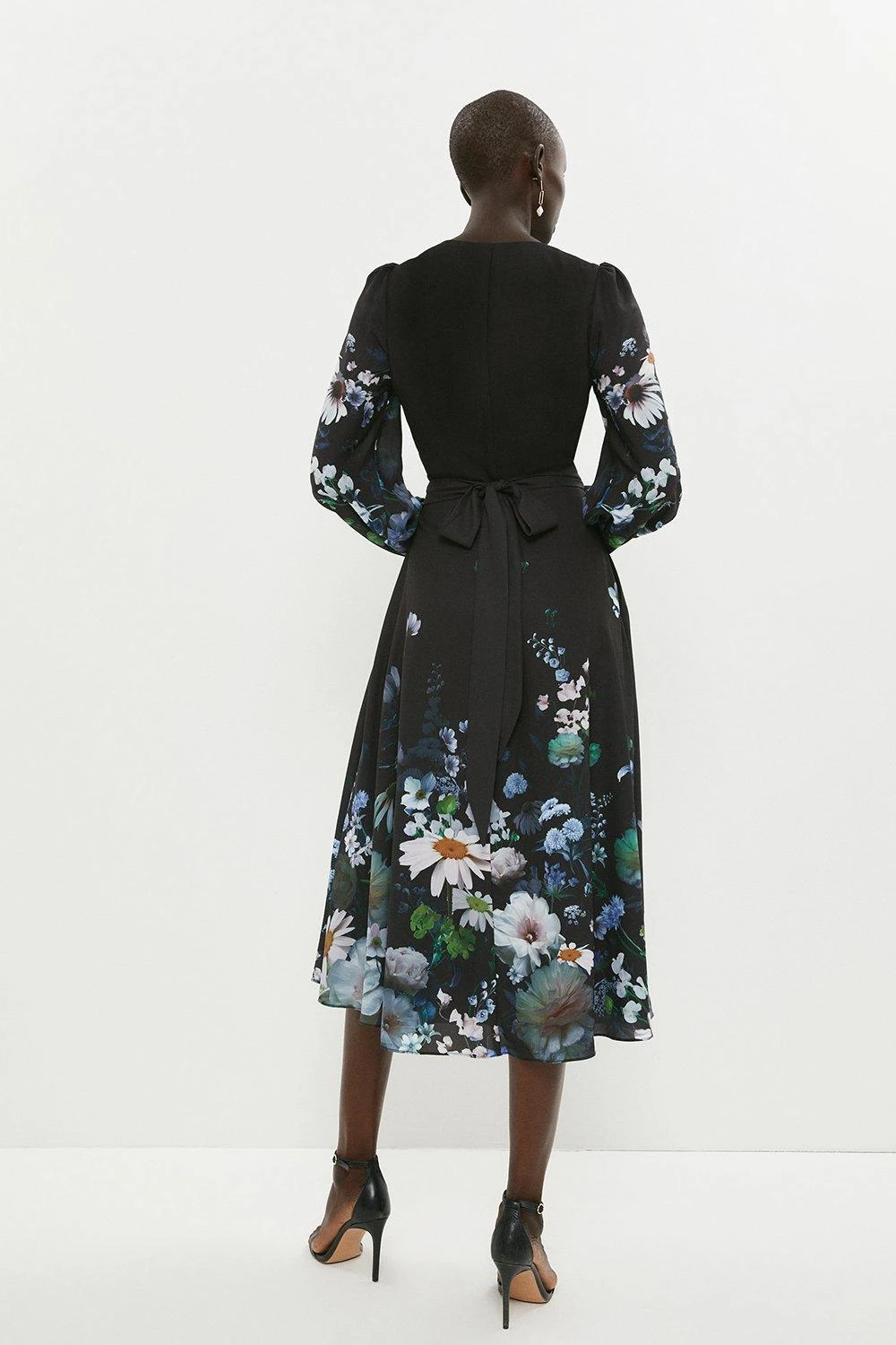 Coast Placement Winter Floral Hem Sweep Wrap Dress 3 Coast Placement Winter Floral Hem Sweep Wrap Dress - Image 3