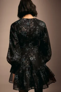 Coast Julie Kuyath Diamante Trim Organza Mini Dress -Coast bcc04240 black xl 2 scaled