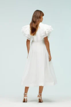 Coast Ivory Mega Ruffle Full Skirted Dress -Coast bcc04339 off20white xl 2 scaled