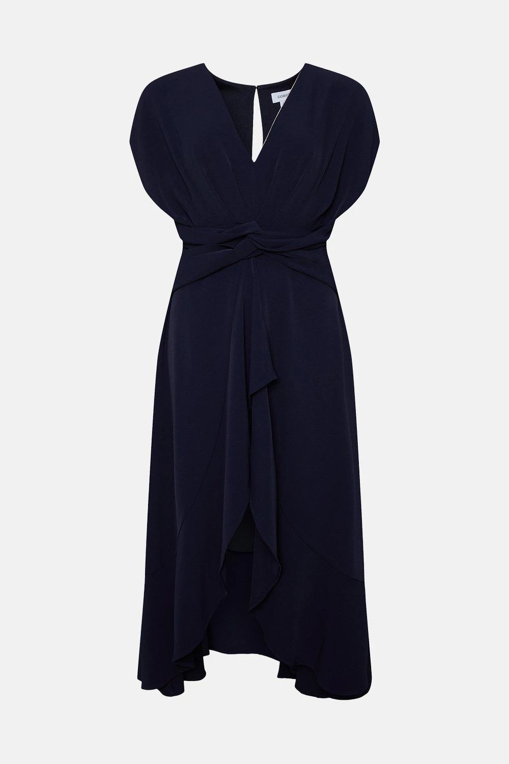 Coast Midi Dress With Twist Waist & Ruffle 4 Coast Midi Dress With Twist Waist & Ruffle - Image 4