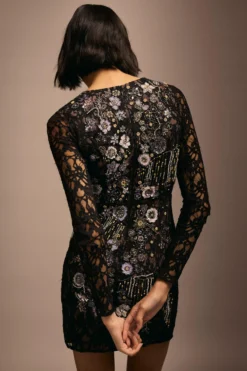 Coast Julie Kuyath Lace Mini Dress With Embellishment 8 Coast Julie Kuyath Lace Mini Dress With Embellishment -Coast bcc04441 black xl 2 scaled