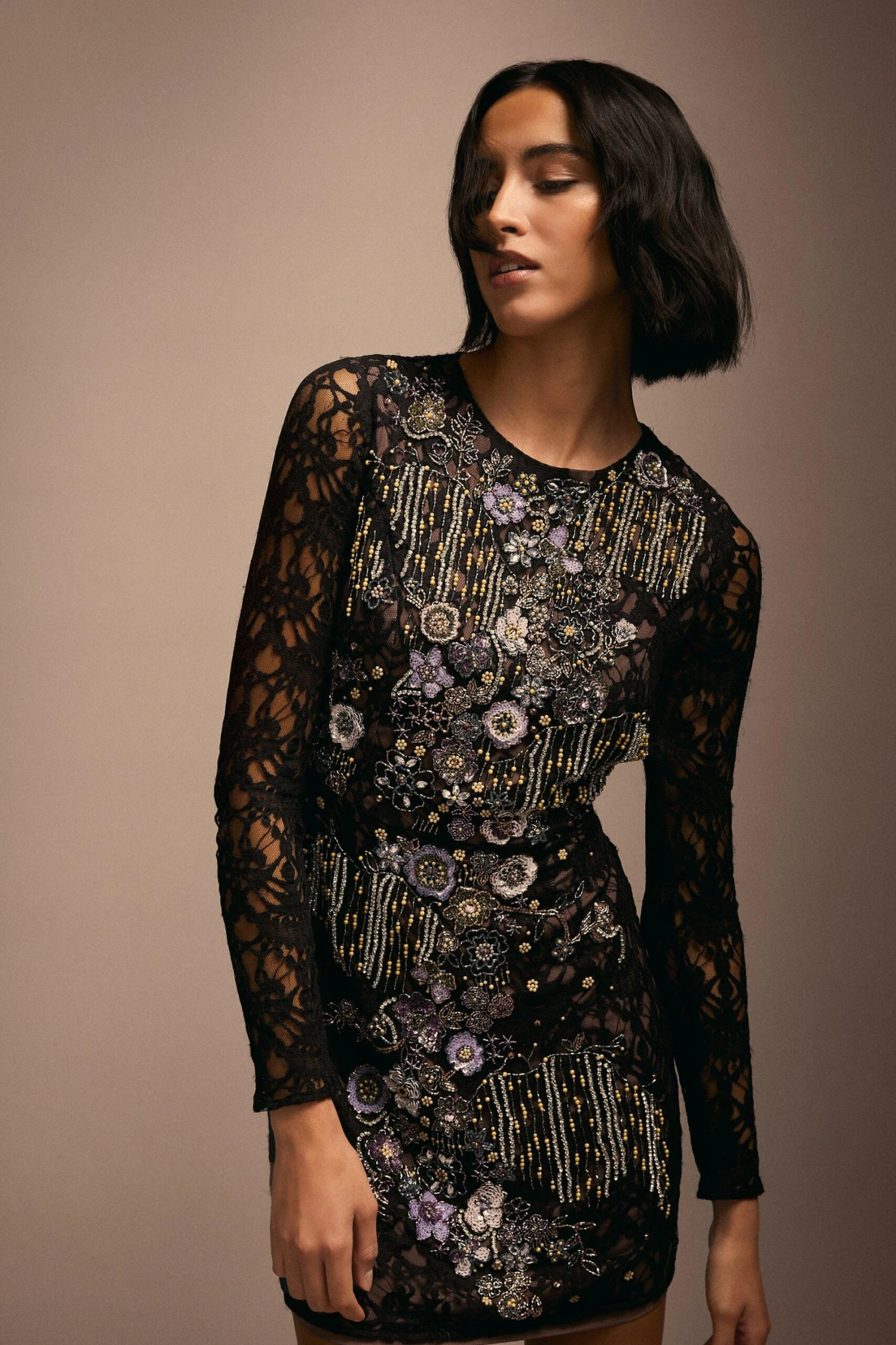 Coast Julie Kuyath Lace Mini Dress With Embellishment 6 Coast Julie Kuyath Lace Mini Dress With Embellishment - Image 6