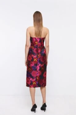 Coast Jacquard Pleat Bodice Pencil Dress 7 Coast Jacquard Pleat Bodice Pencil Dress -Coast bcc04526 pink xl 2