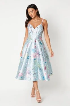 Coast Midi Dress With Piping