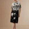 Coast Lisa Tan Floral Hand Embellished Mini Dress