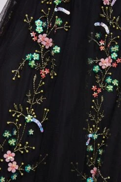 Coast Petite Hand Embellished Sequin Floral Panelled Maxi Dress -Coast bcc04559 black xl 5