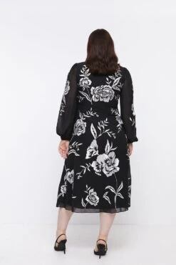 Coast Plus Size Blooming Marigold Embroidered Dress -Coast bcc04666 black xl 2