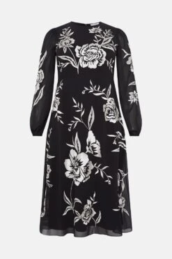 Coast Plus Size Blooming Marigold Embroidered Dress -Coast bcc04666 black xl 3