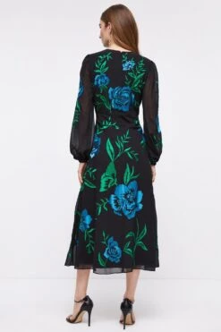 Coast Petite Blooming Marigold Embroidered Dress -Coast bcc04667 black xl 2