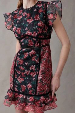 Coast Mini Dress In Organza With Tiers -Coast bcc04734 black xl 2