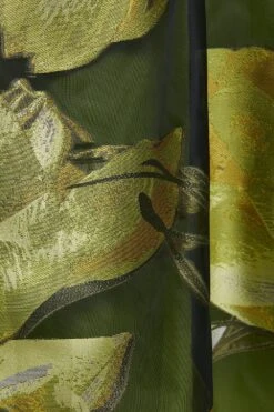 Coast V Neck Jacquard Dress With Frill Shoulder -Coast bcc04843 yellow xl 5