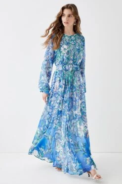 Coast Alexandra Farmer Gathered Waist Maxi Dress