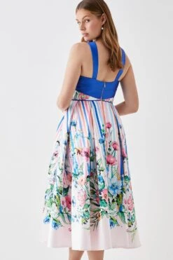 Coast Knot Neck Twill Midi Dress -Coast bcc04909 multi xl 2