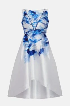 Coast Dip Back Midi Dress In Twill With Piping -Coast bcc04917 white xl 3