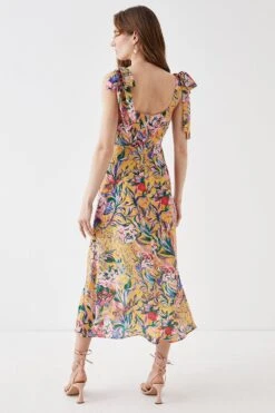 Coast Alexandra Farmer Tie Shoulder Midi Dress 5 Coast Alexandra Farmer Tie Shoulder Midi Dress -Coast bcc04937 yellow xl 2