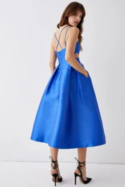 Coast Twill Dress With Cut Out Sides -Coast bcc04940 cobalt xl 2