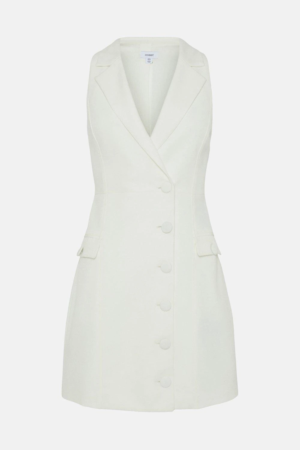 Coast Halter Waistcoat Tailored Mini Dress 4 Coast Halter Waistcoat Tailored Mini Dress - Image 4