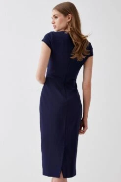 Coast Square Neck Ponte Midi Dress -Coast bcc05065 navy xl 2
