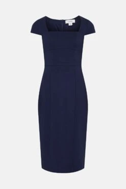 Coast Square Neck Ponte Midi Dress -Coast bcc05065 navy xl 3