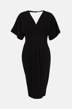 Coast Kimono Sleeve V Neck Dress -Coast bcc05179 black xl 3