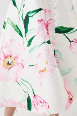 Coast Puff Sleeve Midi Dress With Buttons 7 Coast Puff Sleeve Midi Dress With Buttons -Coast bcc05346 white xl 3