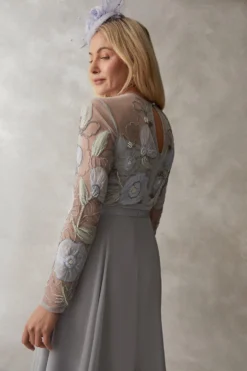 Coast Premium Hand Embellished Chiffon Applique Midi Dress 7 Coast Premium Hand Embellished Chiffon Applique Midi Dress -Coast bcc05349 blue xl 3 scaled