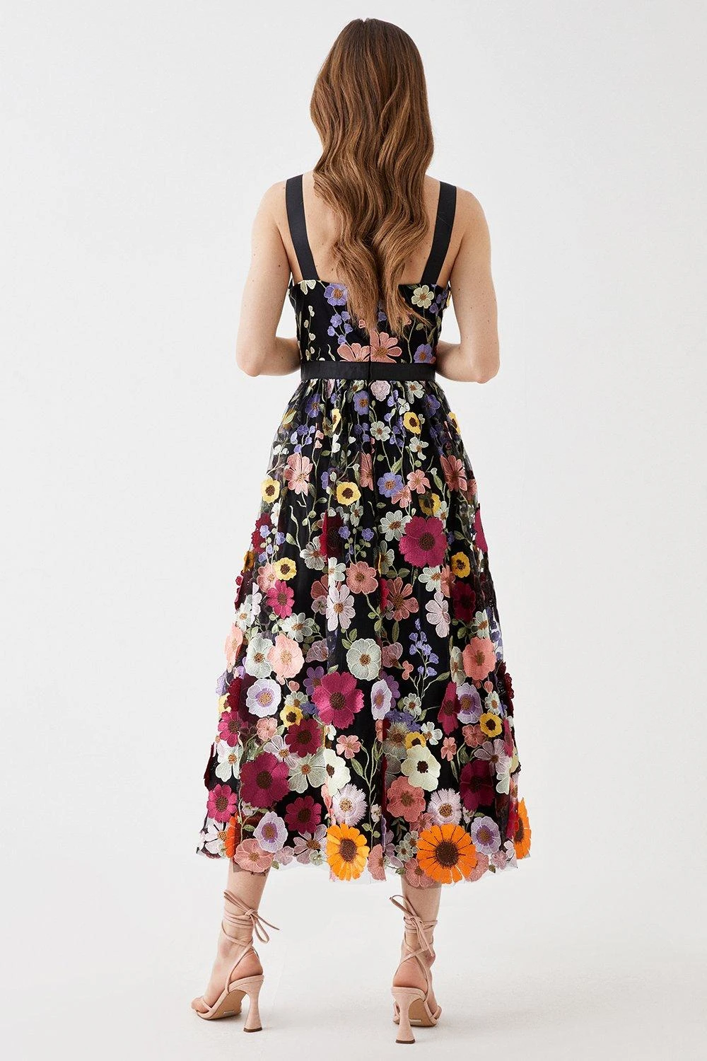 Coast 3d Floral Cami Midi Dress 3 Coast 3d Floral Cami Midi Dress - Image 3