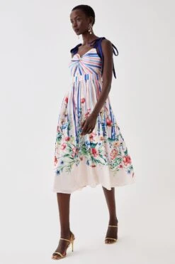 Coast 50 Coast Cami Midi Dress In Glossy Organza