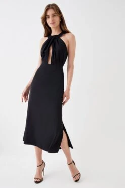 Coast Twist Neck Midi Dress