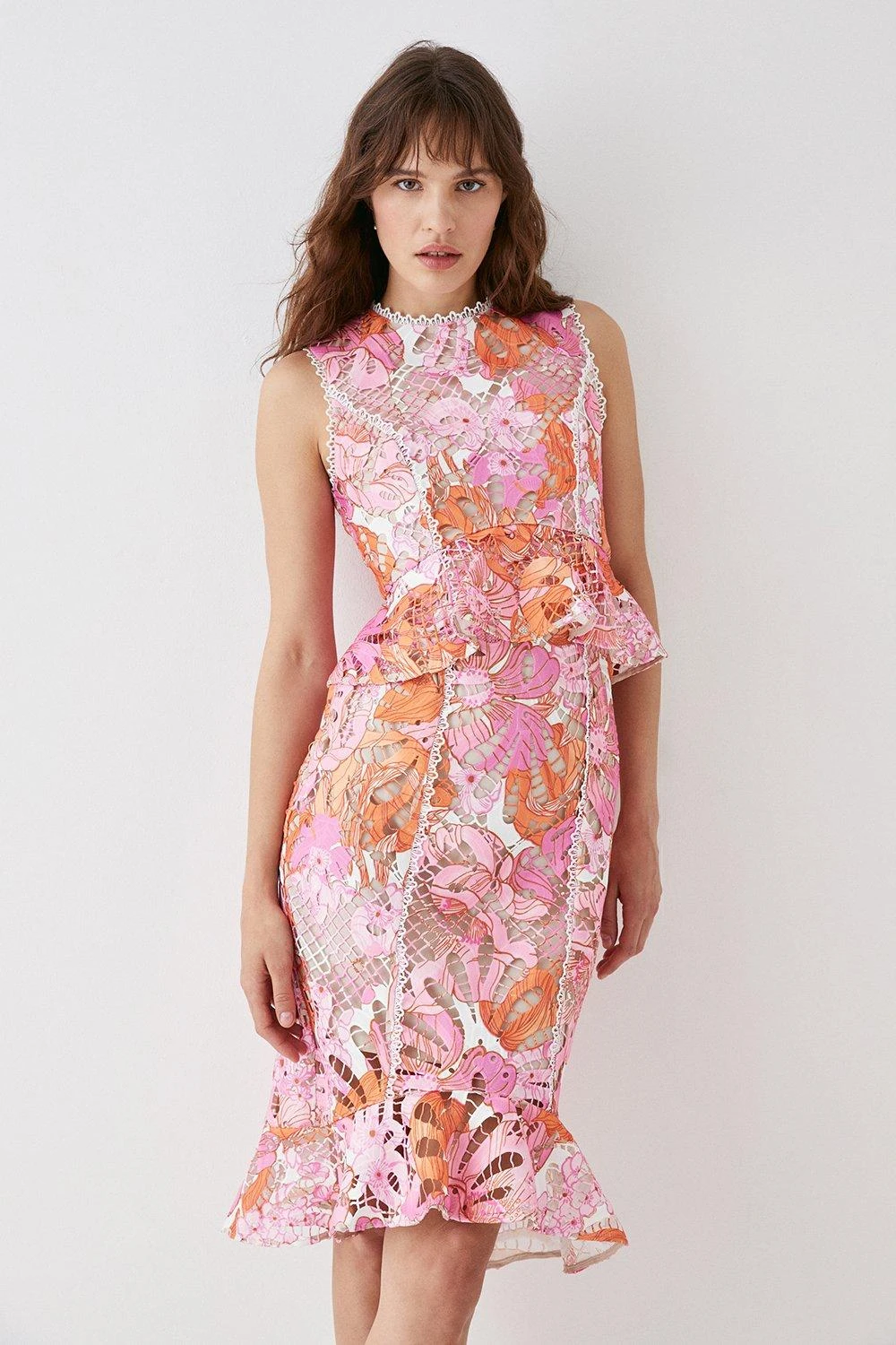 Coast Lace Midi Dress With Cut Out Back 1 Coast Lace Midi Dress With Cut Out Back