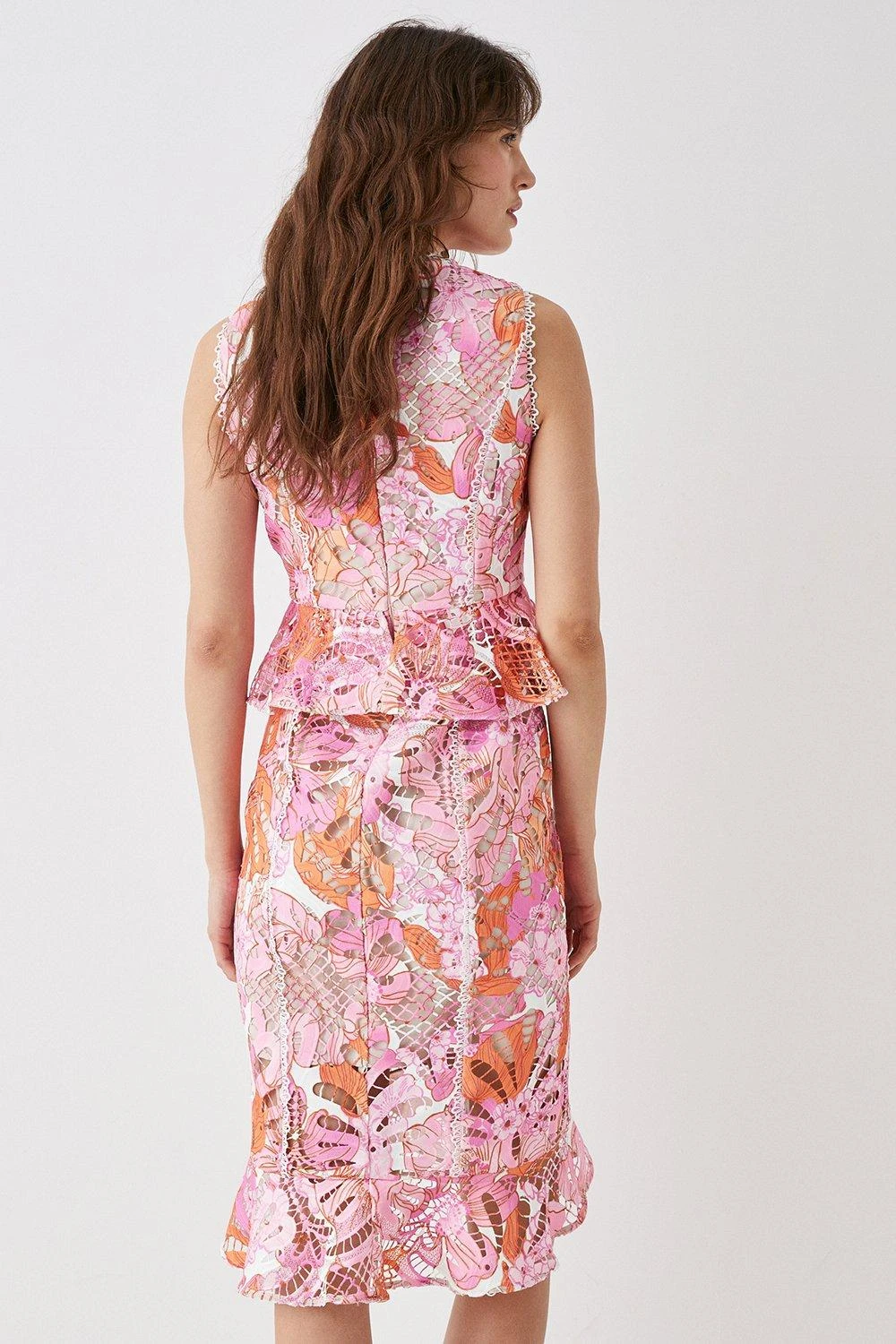 Coast Lace Midi Dress With Cut Out Back 4 Coast Lace Midi Dress With Cut Out Back - Image 4